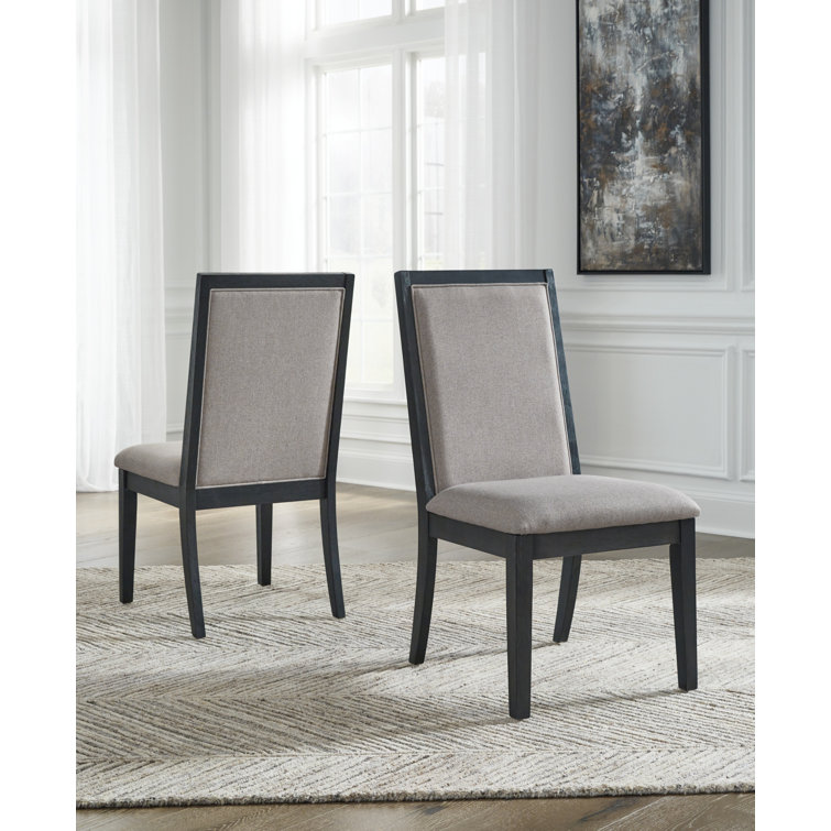 Light gray outlet upholstered dining chairs